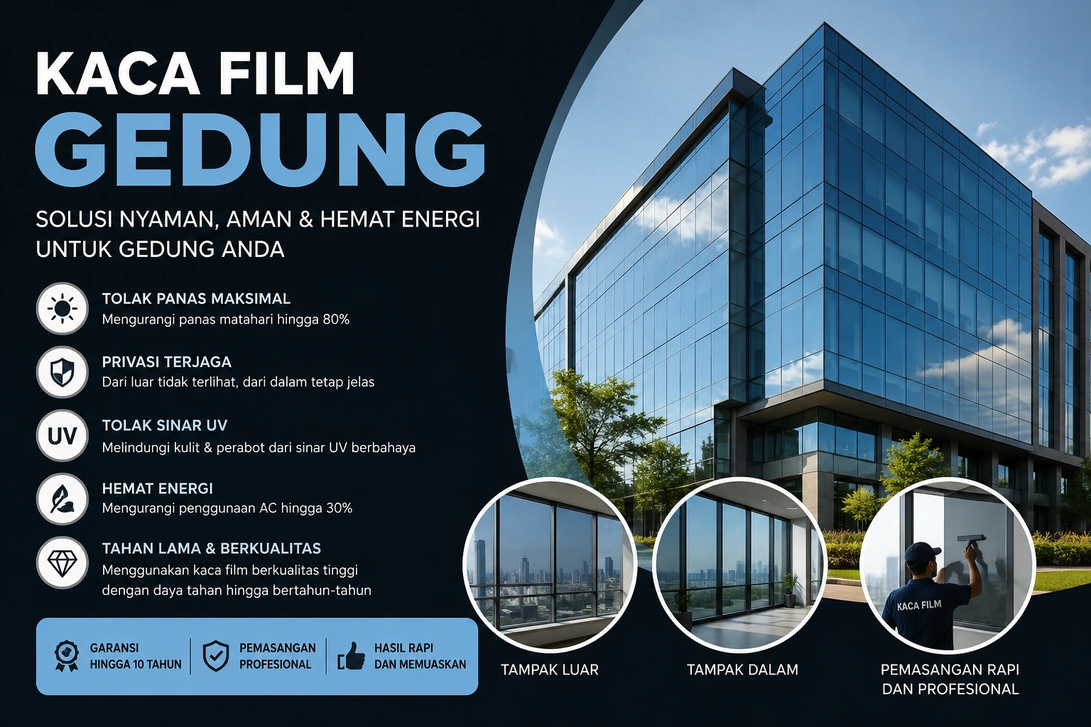 Jasa pasang kaca film Jakarta
